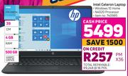 HP Intel Celeron Laptop