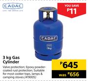 Cadac 3kg Gas Cylinder