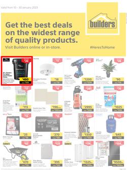 Builders Botswana : Get The Best Deals On The Widest Range Of Quality Products (10 January - 30 January 2023), page 1