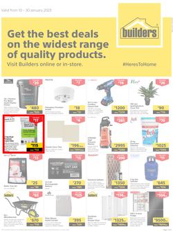 Builders Botswana : Get The Best Deals On The Widest Range Of Quality Products (10 January - 30 January 2023), page 1