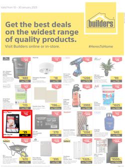 Builders Botswana : Get The Best Deals On The Widest Range Of Quality Products (10 January - 30 January 2023), page 1