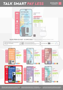 Edgars Connect : Talk Smart Pay Less (24 May - 08 June 2025), page 1
