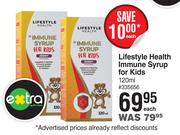 Lifestyle Health Immune Syrup For Kids-120ml Each