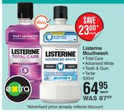 Listerine Mouthwash-500ml Each