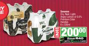 Savanna Dry, Neat, Light, Angry Lemon Or 0.0% Premium Cider Handies-For Any 2 x 6 x 330ml