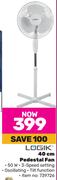 Logik 40cm Pedestal Fan