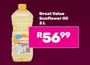 Great Value Sunflower Oil-2L