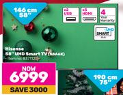 Hisense 58" (146cm) UHD Smart TV 58A6K