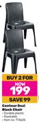 Contour Dezi Black Chair-For 2