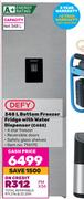 Defy 348L Bottom Freezer Fridge With Water Dispenser C455