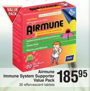Airmune Immune System Supporter Value Pack-30 Effervescent Tablets