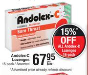 Andolex-C Lozenges Assorted-16 Per Pack