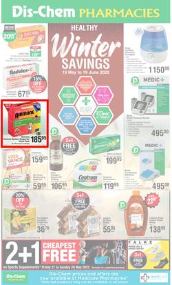 Dis-Chem : Winter Savings (19 May - 19 June 2022), page 1