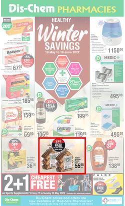 Dis-Chem : Winter Savings (19 May - 19 June 2022), page 1