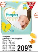 Pampers Premium Care Nappies Value Pack-Per Pack
