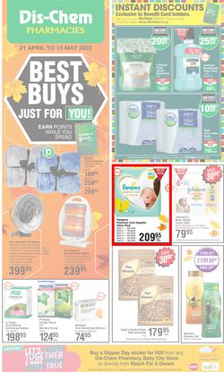 Dis-Chem : Best Buys Just For You (21 April - 15 May 2022), page 1