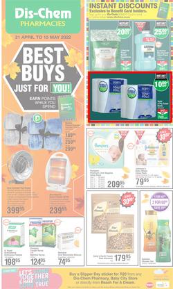 Dis-Chem : Best Buys Just For You (21 April - 15 May 2022), page 1