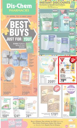 Dis-Chem : Best Buys Just For You (21 April - 15 May 2022), page 1