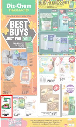 Dis-Chem : Best Buys Just For You (21 April - 15 May 2022), page 1