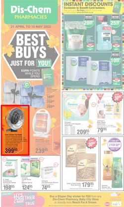 Dis-Chem : Best Buys Just For You (21 April - 15 May 2022), page 1