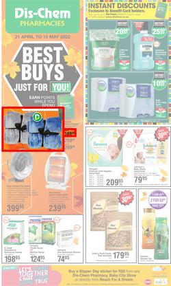 Dis-Chem : Best Buys Just For You (21 April - 15 May 2022), page 1