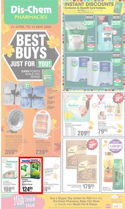 Dis-Chem : Best Buys Just For You (21 April - 15 May 2022), page 1