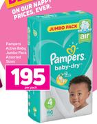 Pampers Active Baby Jumbo Pack Assorted Sizes