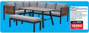 Terrace Leisure 3 Piece Warburg Aluminium Dining Set-Per Set