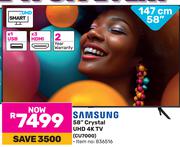 Samsung 58"(147cm) Crystal UHD 4k TV CU7000