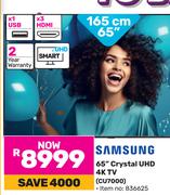 Samsung 65"(165cm) Crystal UHD 4k TV CU7000