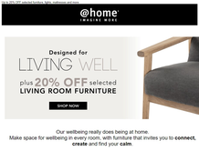 @Home : Designed For Living Well (Request Valid Dates From Retailer)