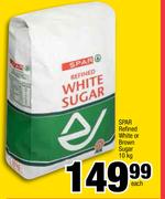 Spar Refuned White Or Brown Sugar-10Kg Each