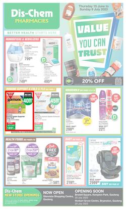 Dis-Chem : Value You Can Trust (15 June - 09 July 2023), page 1