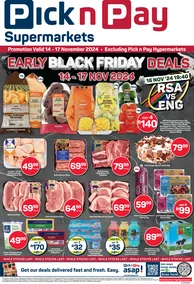 Pick n Pay KwaZulu-Natal : Early Black Friday Specials (14 November - 17 November 2024)