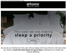 @Home : This Year We Are Making Sleep A Priority (Request Valid Dates From Retailer)
