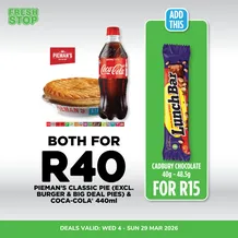 Fresh Stop : Specials (04 March - 29 March 2026)