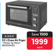 Eiger 32Ltr Oven Air Fryer Eg-Sfpa11 85000462-Each