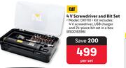 CAT 4V Screwdriver And Bit Set DX1110 850018396-Per Set