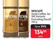 Nescafe Gold Coffee Jar (All Variants Excluding Decaf)-200g Each    