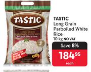Tastic Long Grain Parboiled White Rice-10Kg Each