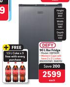 Defy 90Ltr Bar Fridge DBF90M