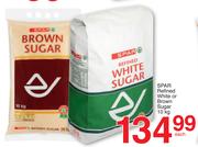 SPAR Refined White Or Brown Sugar-10kg Each