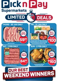 Pick n Pay Gauteng, Free State, North West, Mpumalanga, Limpopo & Northern Cape : Weekend Specials (30 January - 02 February 2025)