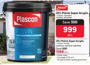 Plascon Polvin Super Acrylic (Tinted)-20Ltr