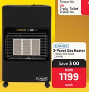 Cadac 3 Panel Gas Heater 943-Black 334978