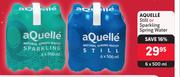 Aquelle Still Or Sparkling Spring Water-6 x 500ml