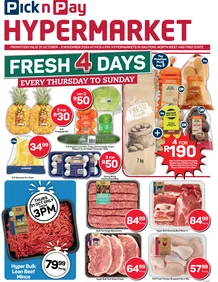 Pick n Pay Hypermarket Gauteng, North West & Free State : Hyper Fresh Specials (31 October - 03 November 2024)