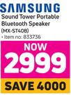 Samsung Sound Tower Portable Bluetooth Speaker MX-ST40B