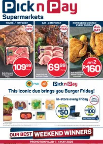 Pick n Pay Eastern Cape : Weekend Specials (1 May - 04 May 2025)