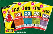 Flip File 50-Page A4 Pocket File 428311